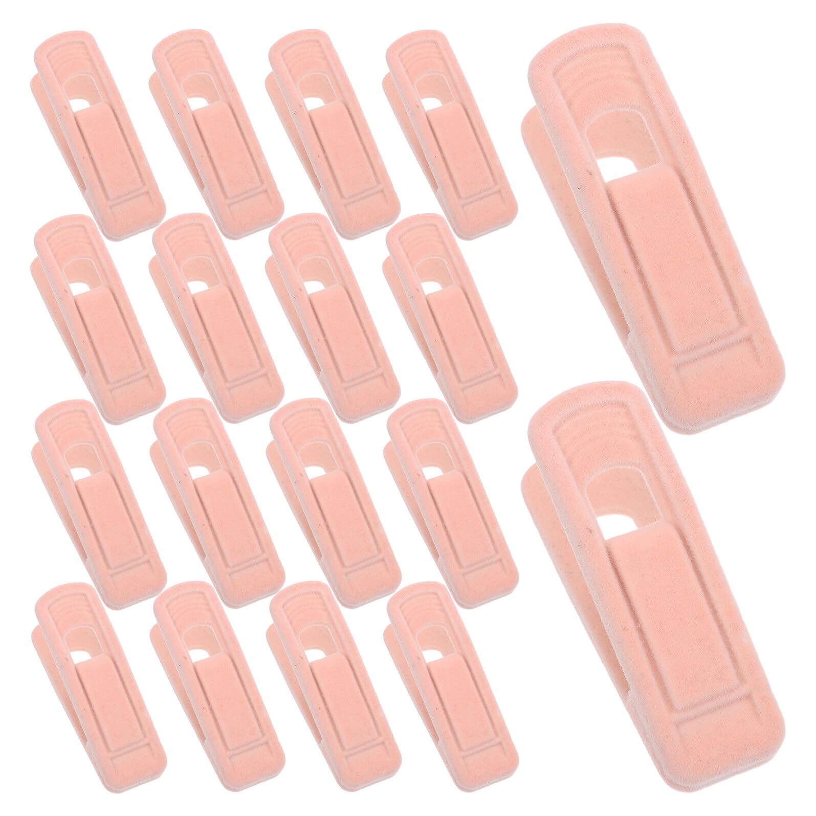 Pinzas de Ropa Antideslizantes de Plástico Rosa, 50 Piezas | Colgar Prendas y Secado al Aire, Uso en Casa y Exterior, Diseño Resistente Manejo Mano