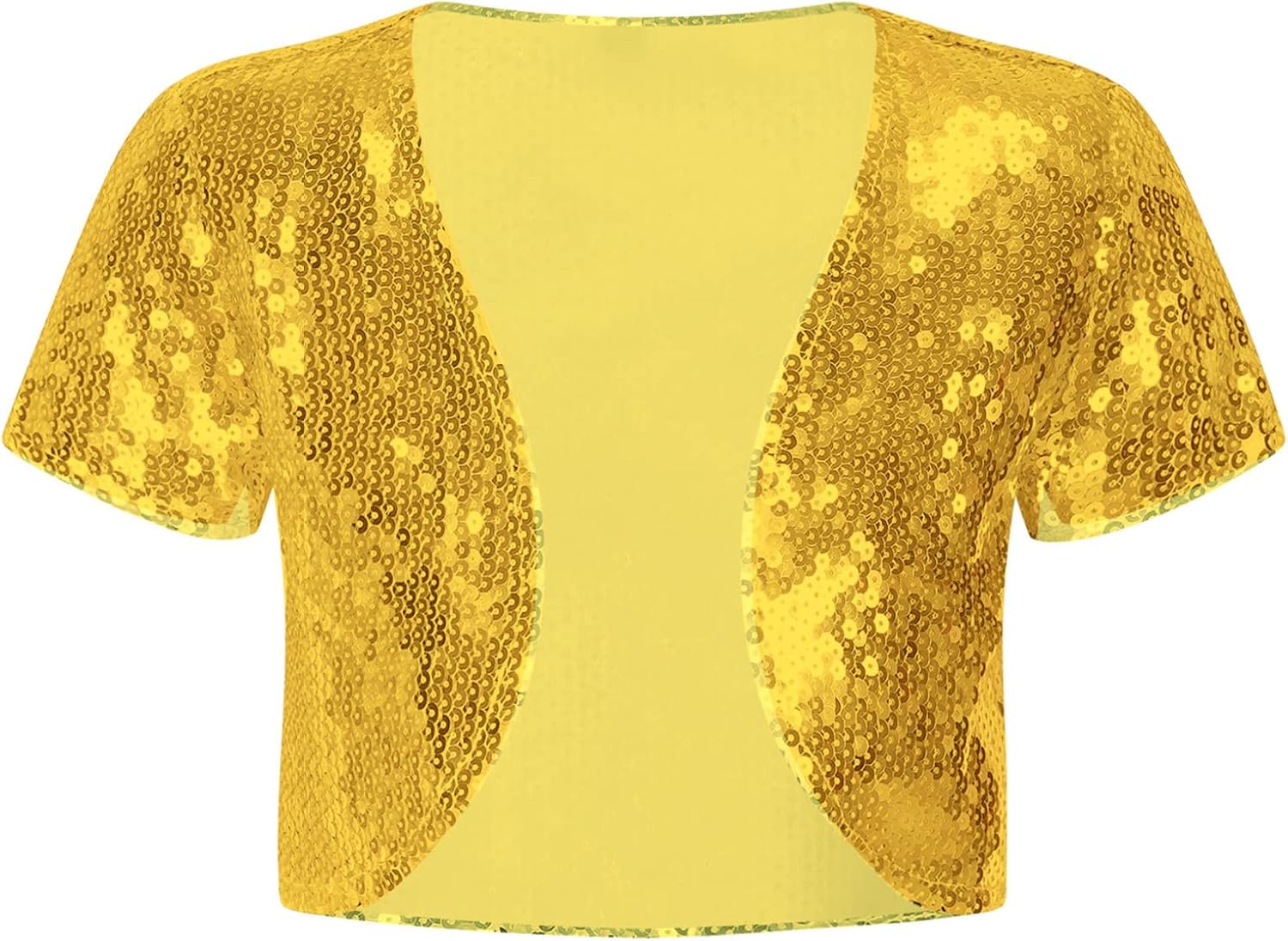 Hularka Girls Kids Sequin Short Sleeve Bolero Shrug Wedding Birthday Party Dress Top Cardigan Shrug
