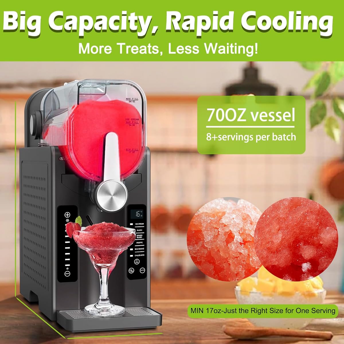 $31/mo Finance Slushie Machine, Frozen Drink Maker Ice Cream