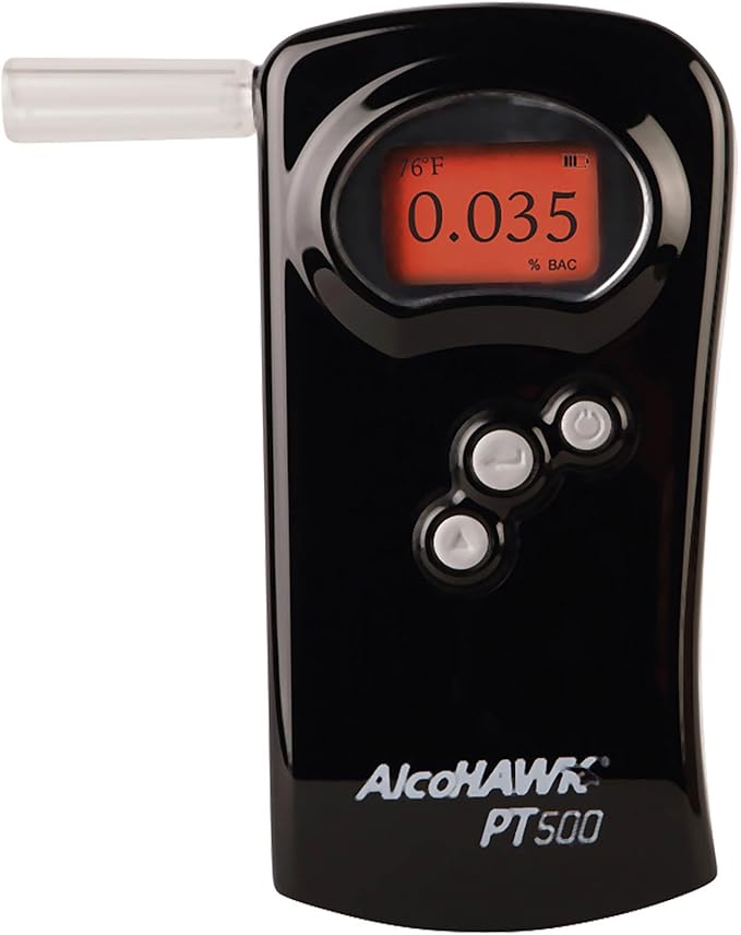 AlcoHAWK PT500 Breathalyzer, Fuel Cell Sensor, Police Grade