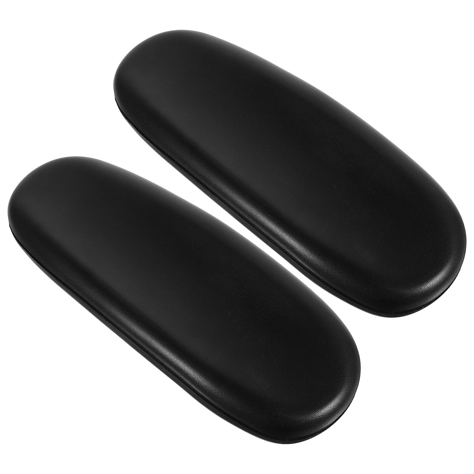 Reposabrazos Reemplazable para Silla de Oficina en PU Negro Agarre Firme, Almohadillas Cómodas Ideales para Silla Giratoria y Uso Prolongado