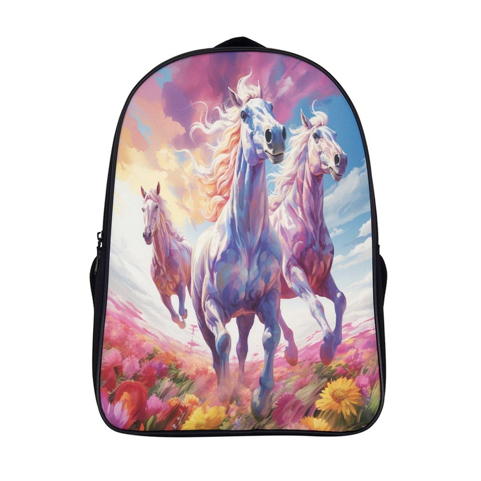 Cartable imperméable léger motif cheval pour préserver le dos de votre enfant