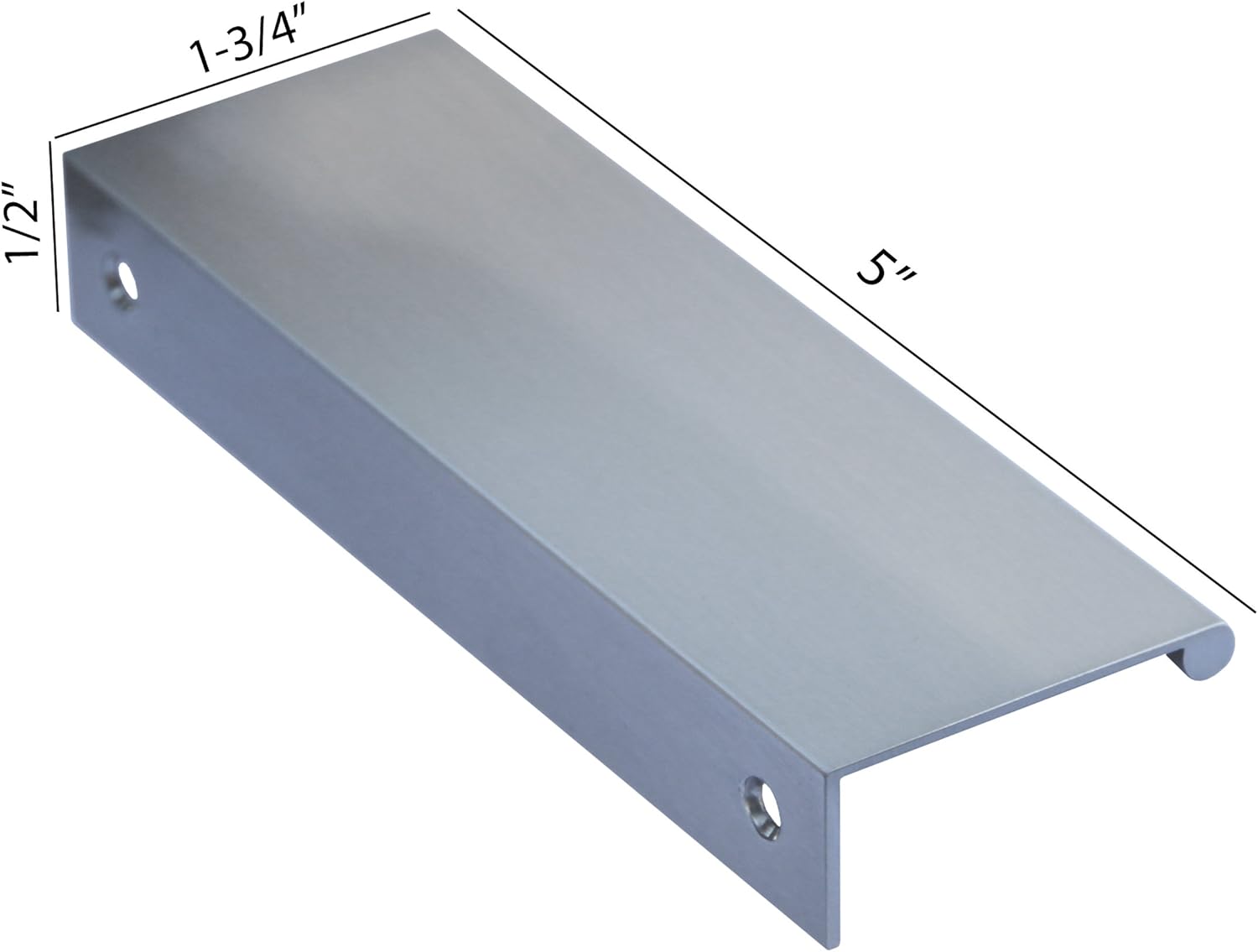 H201-128 Edge Pulls (5") for Contemporary Kitchen in Satin Nickel --25packs
