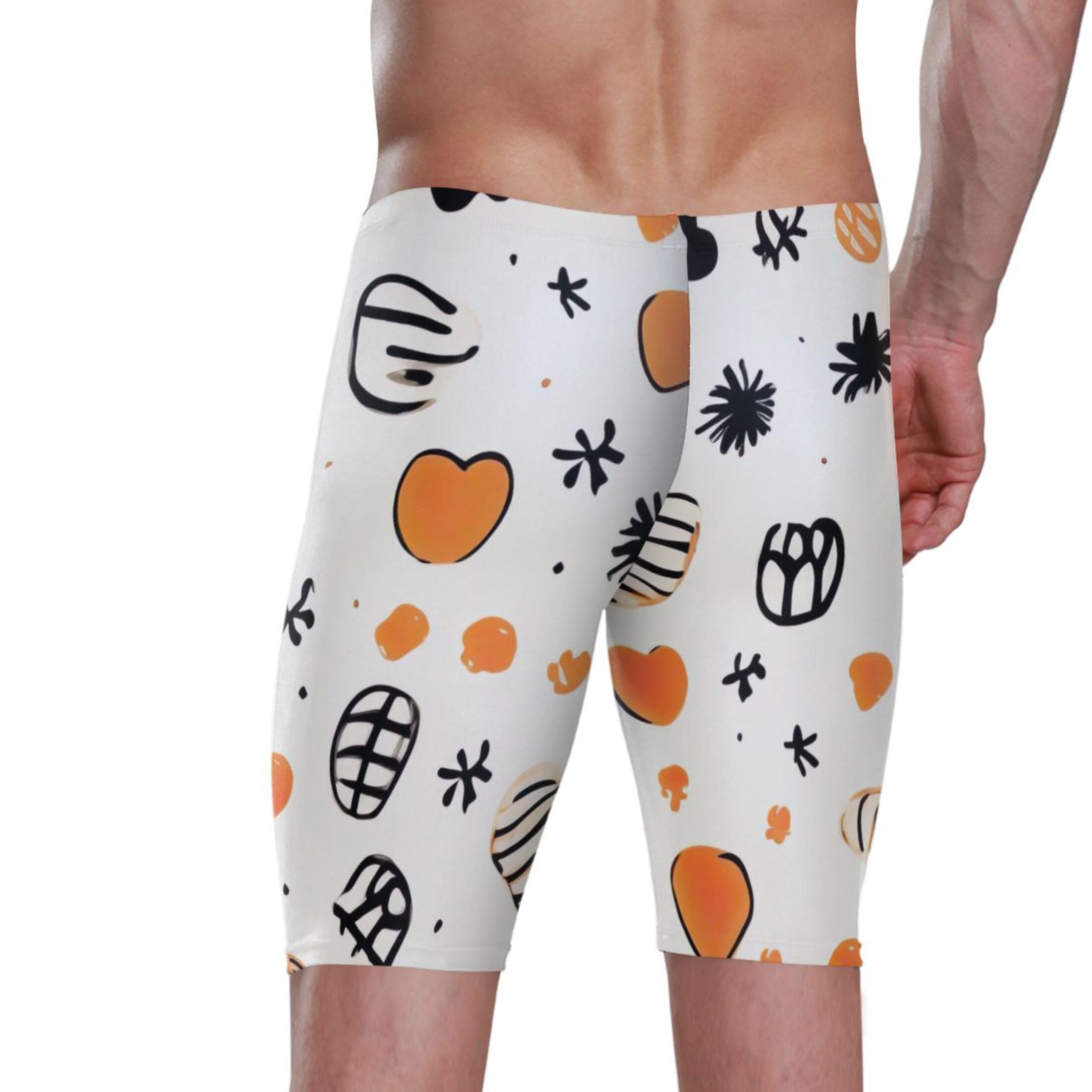 Halloween Men's Swim Jammers Racing & Training Swimsuit Fast, Flexible,Comfortable XXXL B0402198