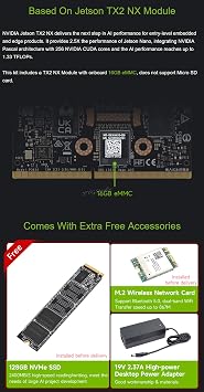 NV Jetson TX2 NX Module Development Kit والتعلم العميق والحوسبة المتطورة @XYGStudy (JETSON-TX2-NX-DEV-KIT)