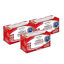 Equilibra Integratori Alimentari, Forza 5, Integratore con Estratti di Foglie Ginkgo e Bacopa, Fosfoserina, Caffeina e Acido Folico, Gusto Cola, con Succo di Mirtillo, 3 Confezioni da 10 Flaconcini