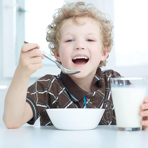 Miniatura 5 de Juego de cubiertos para niños, utensilios seguros para niños, 9 tenedores y 9 cucharas para niños