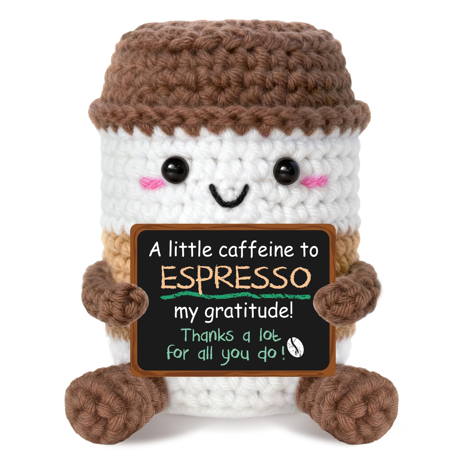 Thank You Gifts - Handmade Coffee Cup Desk Decor, Appreciation Gift for Coworker, Teacher, Staff, Employee, Nurse, Volunteer, Mentor, Parents.