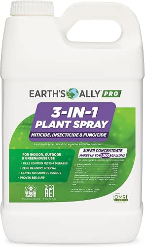 Earth's Ally 3-in-1 Plant Spray 2.5 Gal Concentrate for Pests