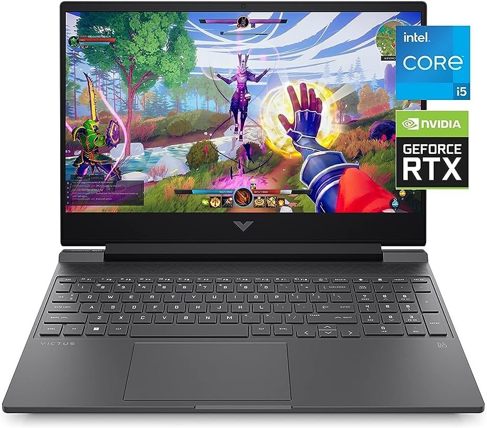 Victus 15 Gaming Laptop, NVIDIA GeForce RTX 3050, 12th Gen Intel Core i5-12500H, 8 GB RAM, 512 GB SSD, Full HD Display, Windows 11 Home, Backlit Keyboard, Enhanced Thermals (15-fa0025nr, 2022)