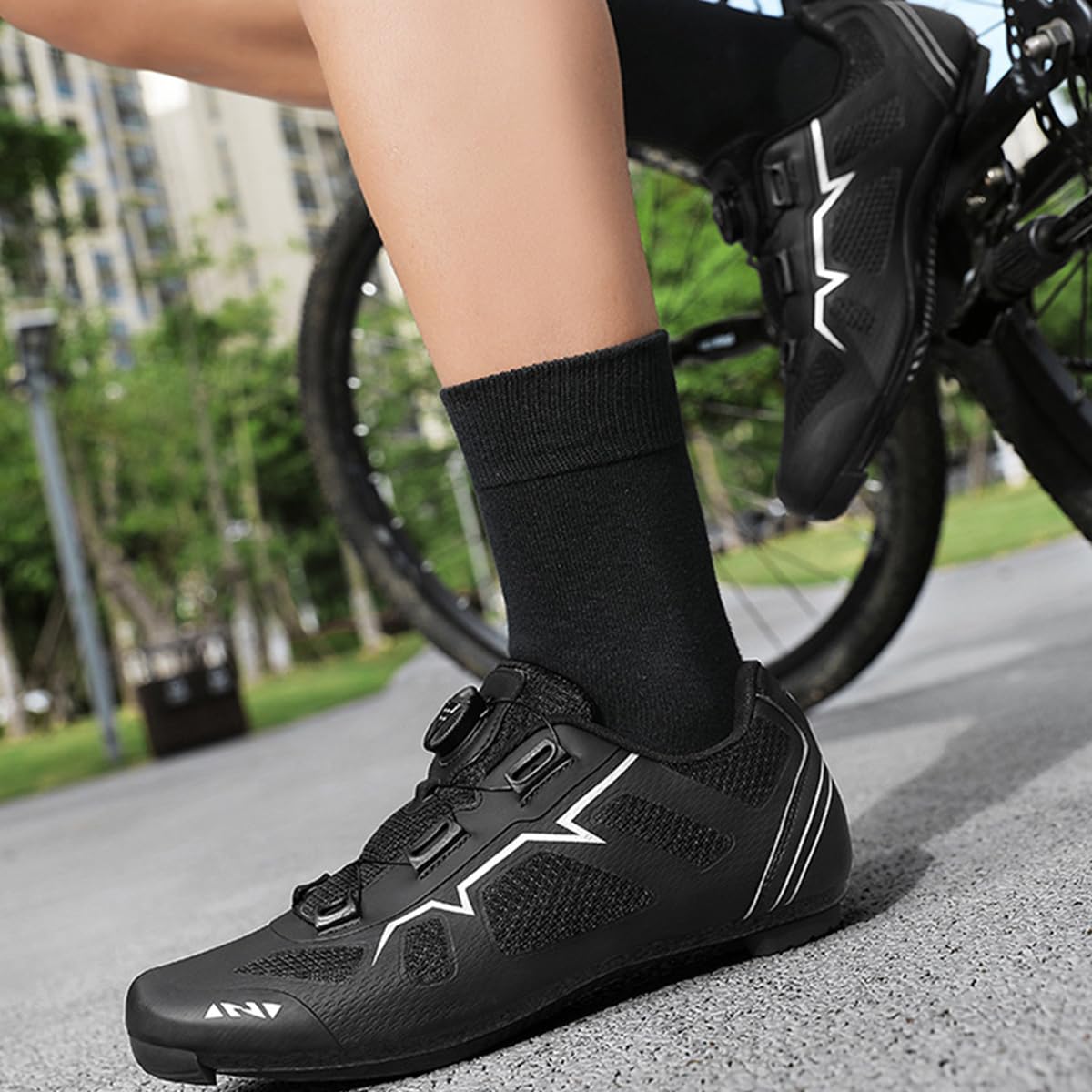 Zapatos de Ciclismo para Hombre Mujer, Zapatos Bicicleta Carretera