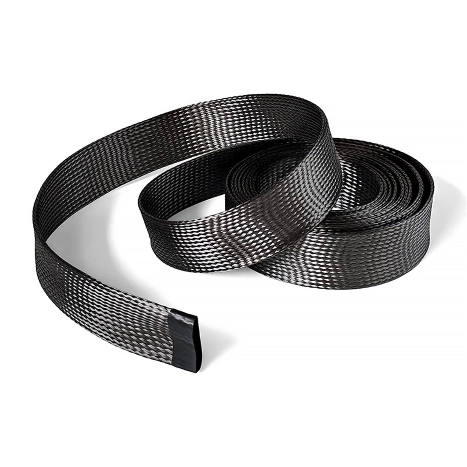 Manguito De Cable Trenzada Protección de Manga Alambre Malla Trenzada Resistente a Altas temperaturas, Tubo Fibra Carbono 2MM-40MM Funda De Cable Trenzado Expandible Pet(40mm,5M)