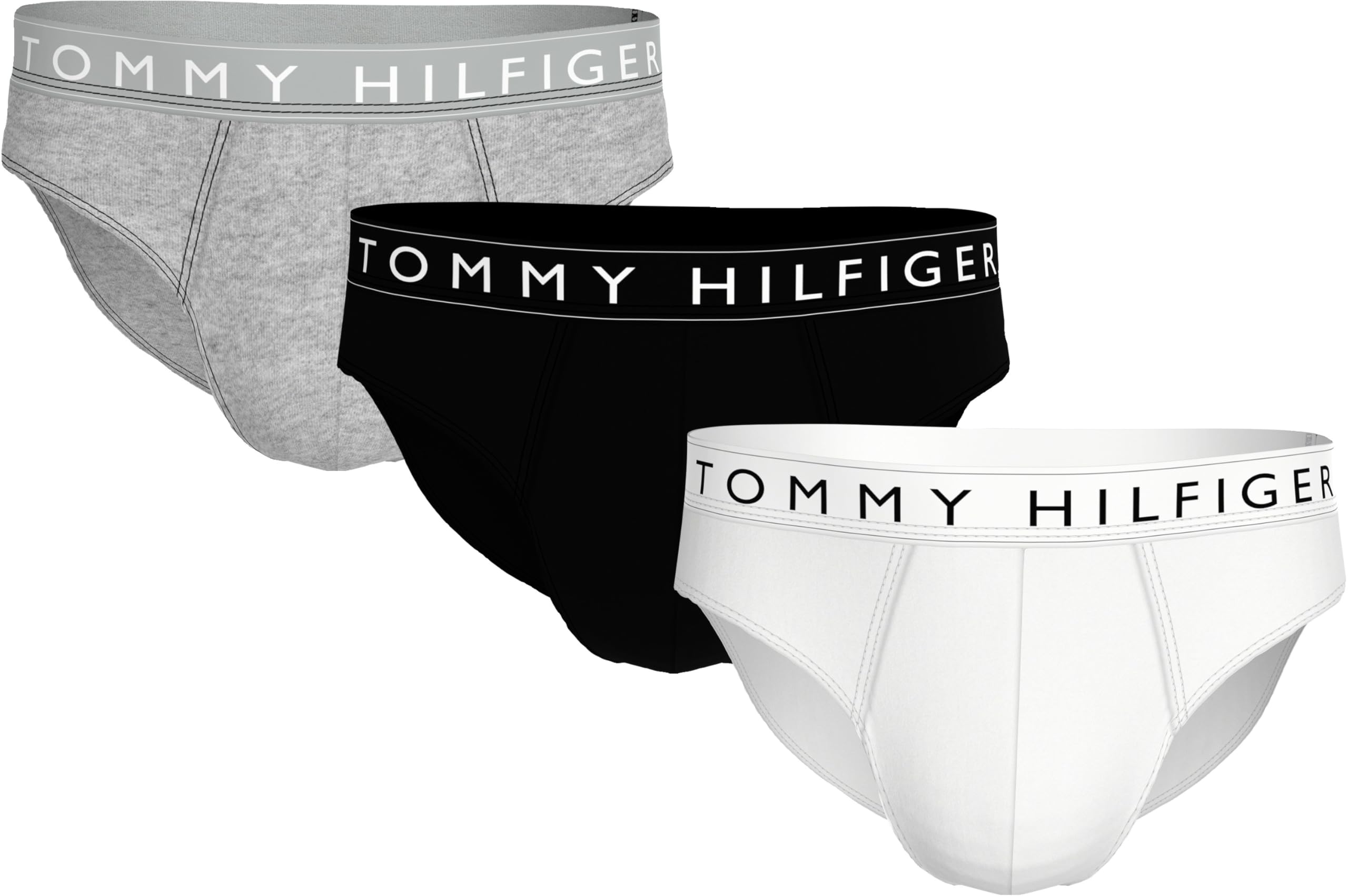 Tommy Hilfiger Culottes Lot de 3 Homme avec Ceinture à Motif Logo