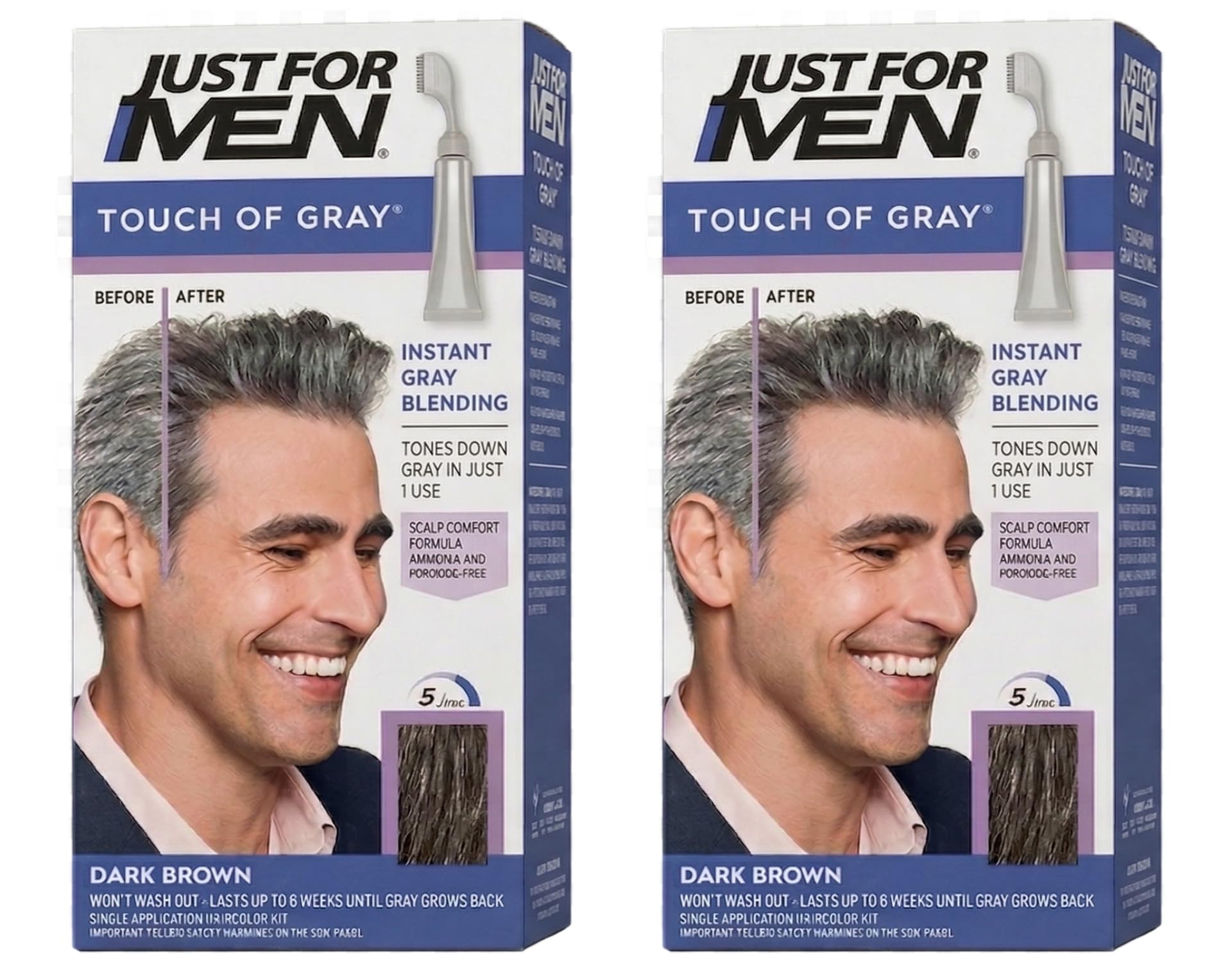 Amazon.com : JUST FOR MEN Touch of Gray Hair Treatment T-45 Dark