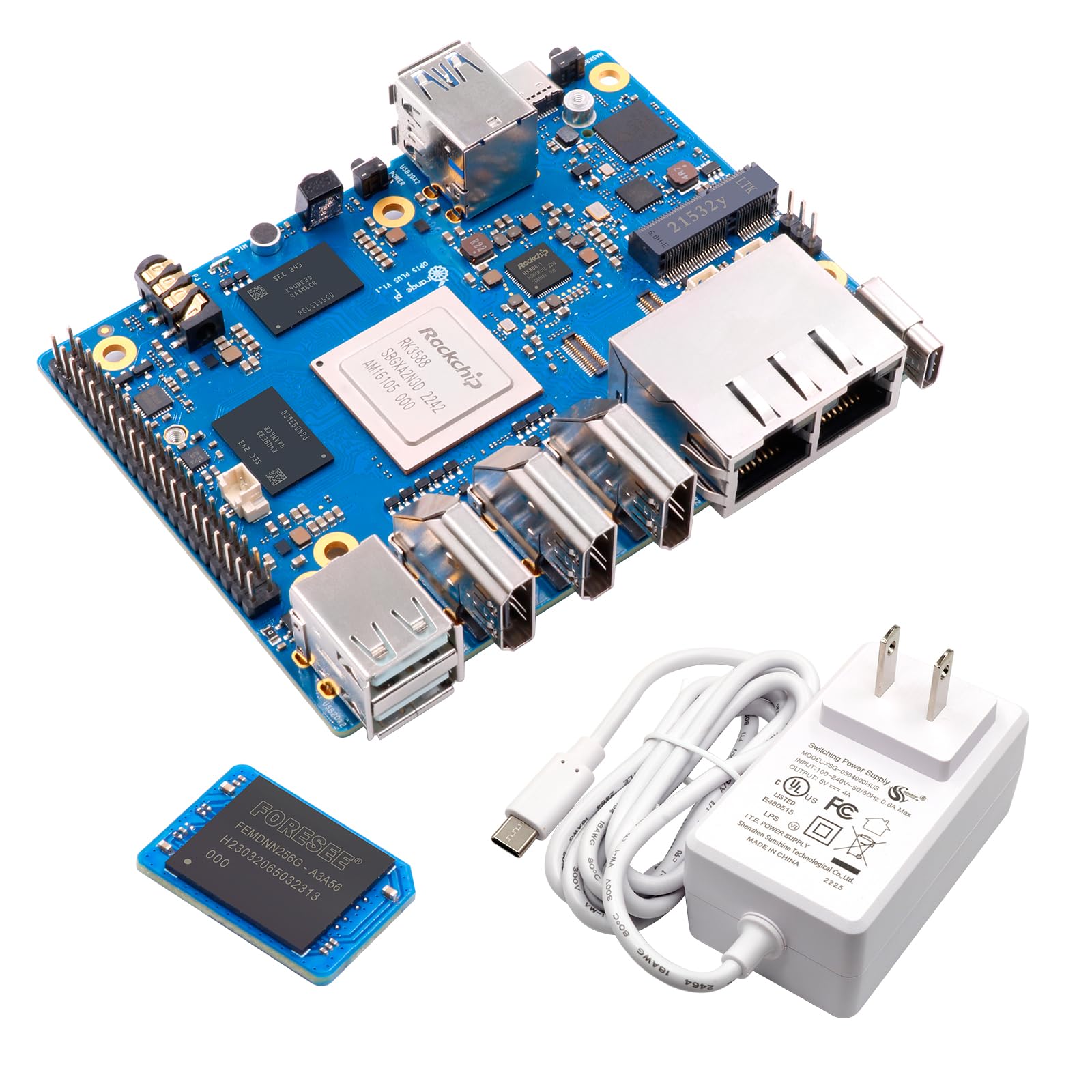 pi⭐︎ Amazon.com: Orange Pi 5 Plus 32GB with 256GB eMMC Module Rockchip