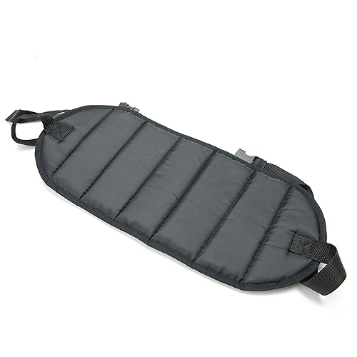 Mind Reader Descanso, ergonómico, alivio de presión para mayor comodidad, espalda y cuerpo, plano de pie, negro