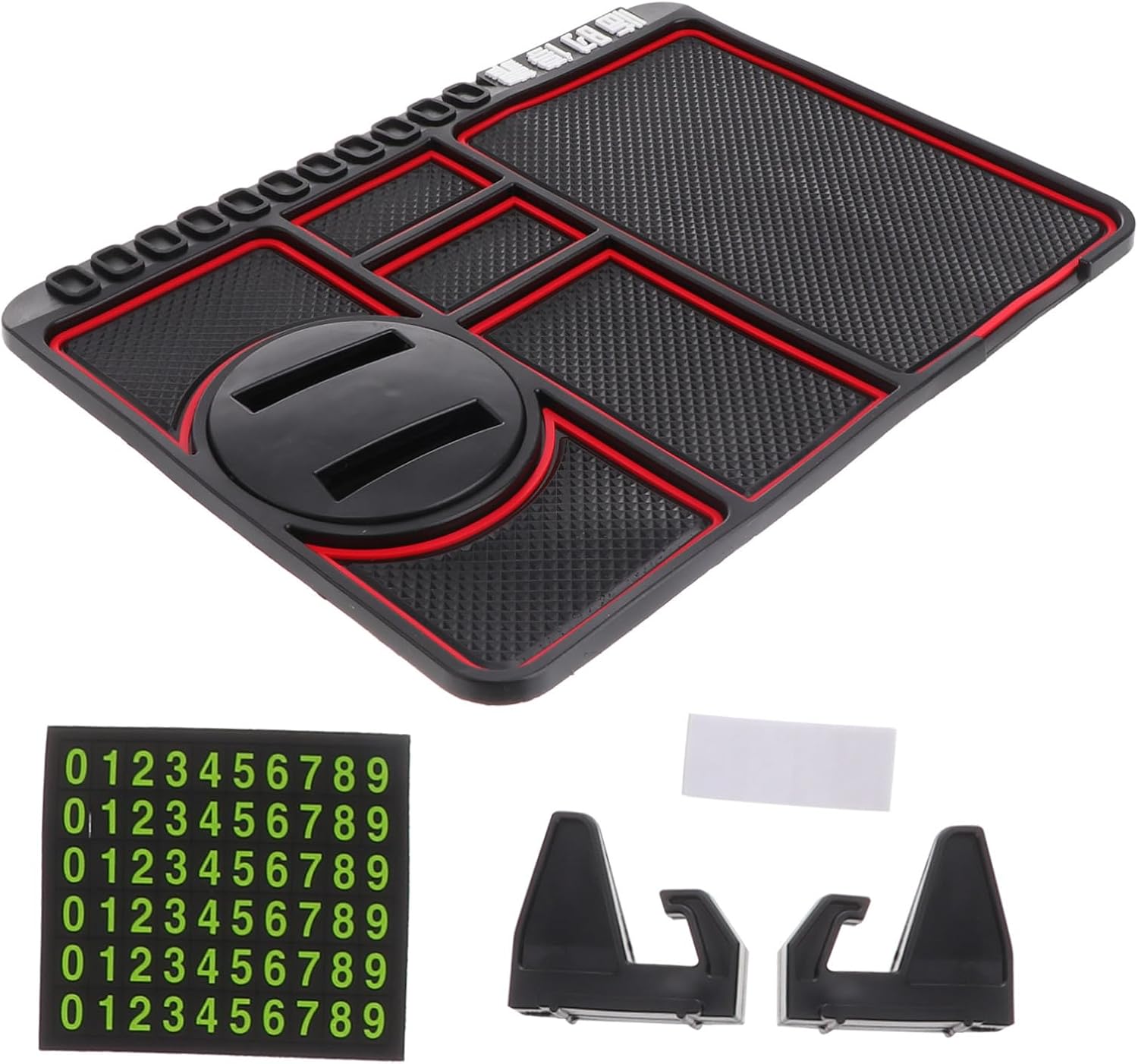 FONDOTIN Silicone Holder Car Dash Rubber Mat Car Dashboard