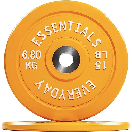 BalanceFrom Color Coded Olympic Bumper Plate Weight Plate