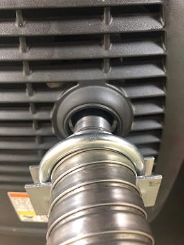 compatible with Honda EU2200i/EU2000i Generator 1-1/2" steel exhaust extension 5 foot length