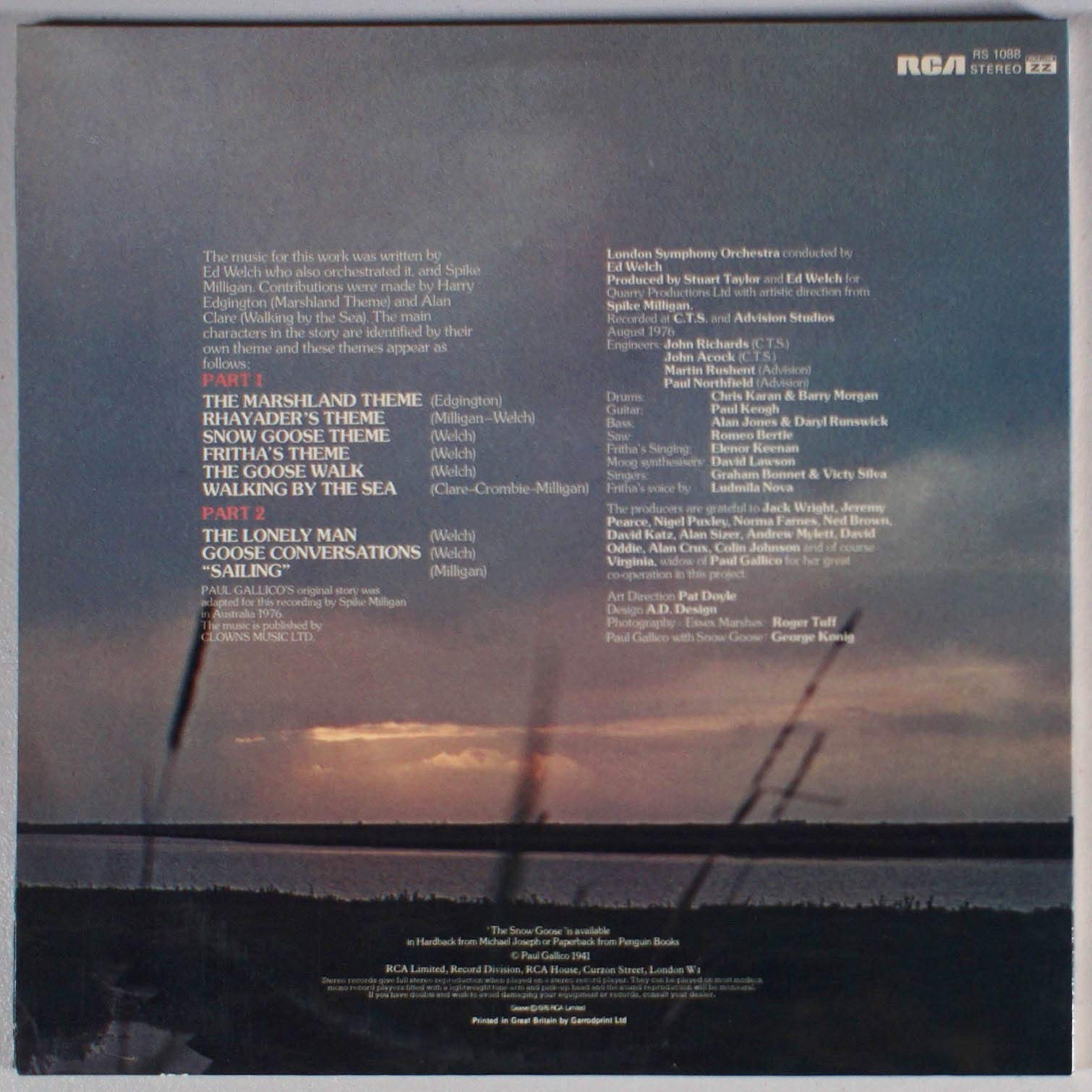 Spike Milligan With The London Symphony Orchestra / Paul Gallico's - The Snow Goose