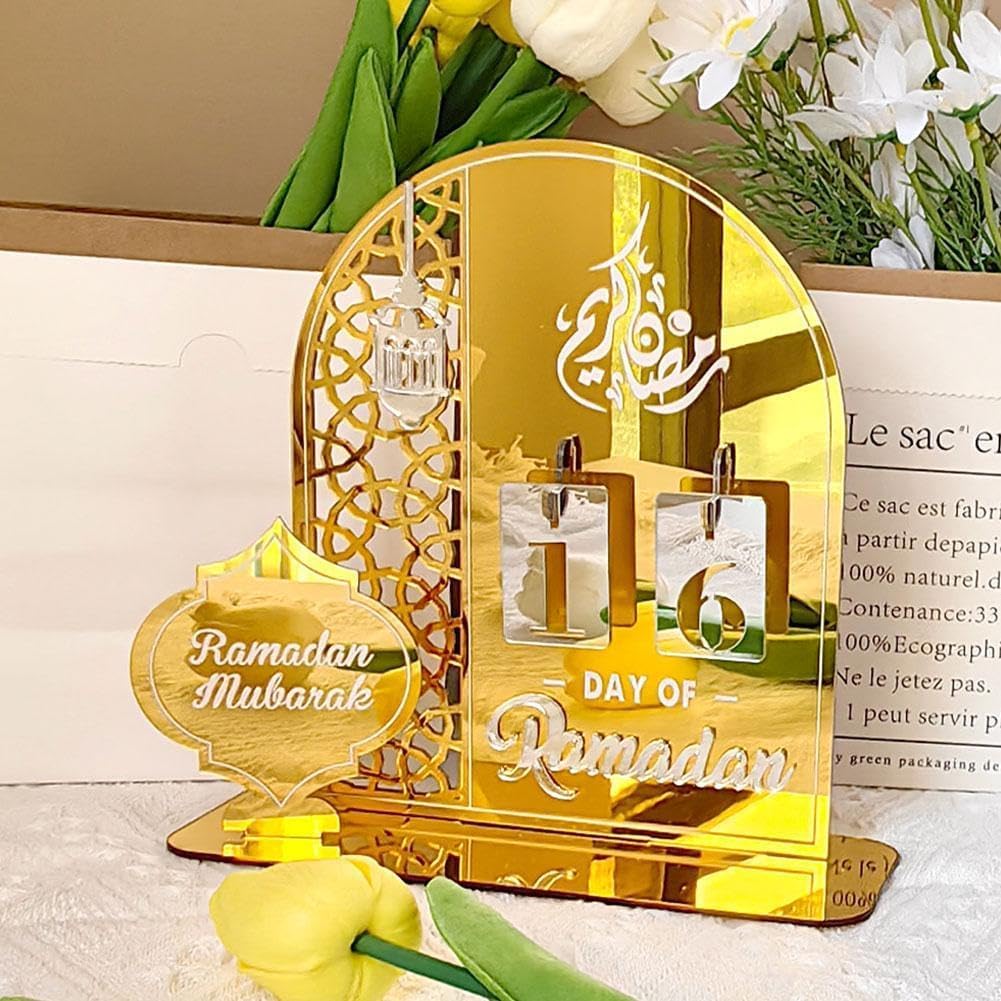 Calendario Conto Alla Rovescia Ramadan In Acrilico | Fai Da Te Per Decorare Casa | Regalo Islamico Per Famiglie Musulmane