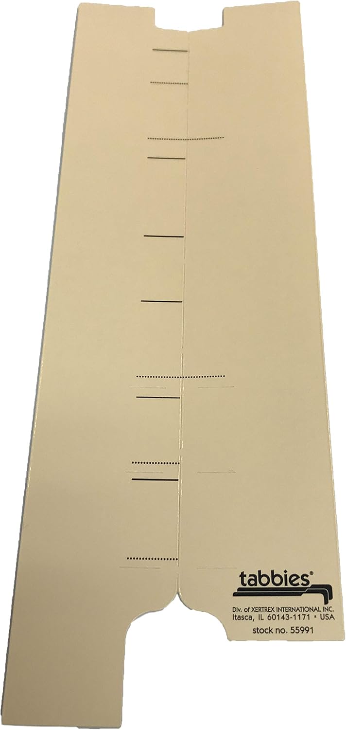 Tabbies Extenda-Folder Strips, Convert Top Tab Folders into end tab File folders, Manila, 1/2 Tab Extension, Under-Cut, 100/Box (55991), 3-1/4”w x 9-1/4”h