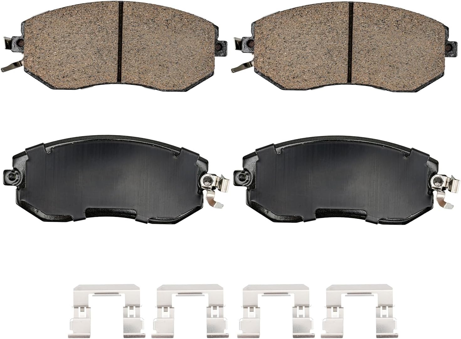 KAX D1539 Front Ceramic Brake Pads Sets Fit For Subaru/Scion/Toyota- Forester/Impreza/Outback/XV Crosstrek/Crosstrek/Legacy/FR-S/BRZ/GR86/86, Automotive Replacement Brake Pads