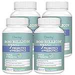 Probiotics for Women and Men, 300 Billion CFU 24 Strains Probiotics + 15 Organic Herbs Prebiotics Blend, Shelf Stable Gut Health Supplement for Digestive Immune & Whole-Body Health, 8 Month Supply
