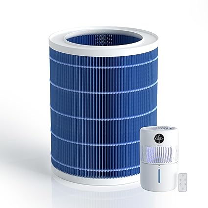 Lamon Humidifiers Replacement Filter for MistZero S, Polymer Fiber Filter, HEPA Material, Double Composite Filter, High-Efficiency Filter Dust, Large Particles, 1 Pack