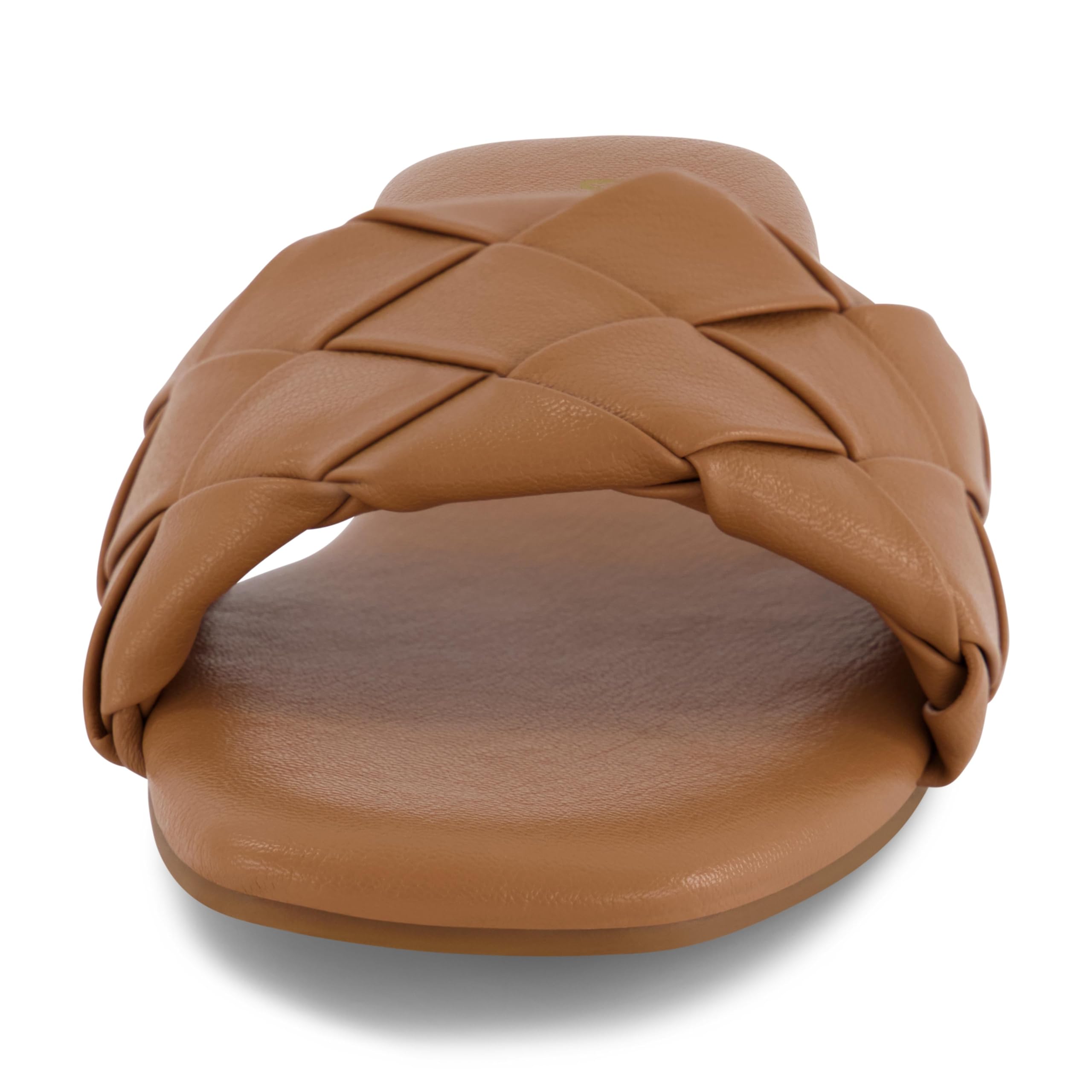 CUSHIONAIRE Women's Franca woven slide sandal +Memory Foam, Wide Widths Available