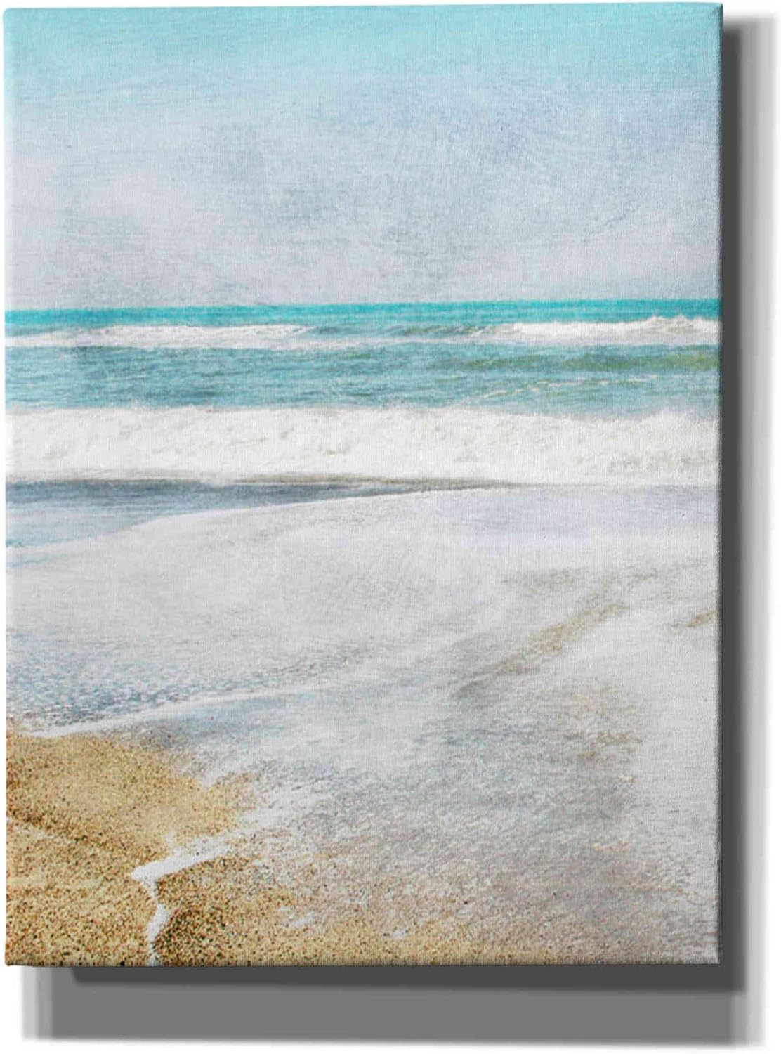 Epic Graffiti 'Serene Coast Vertical' by Linda Woods, Canvas Wall Art, 18"x26"
