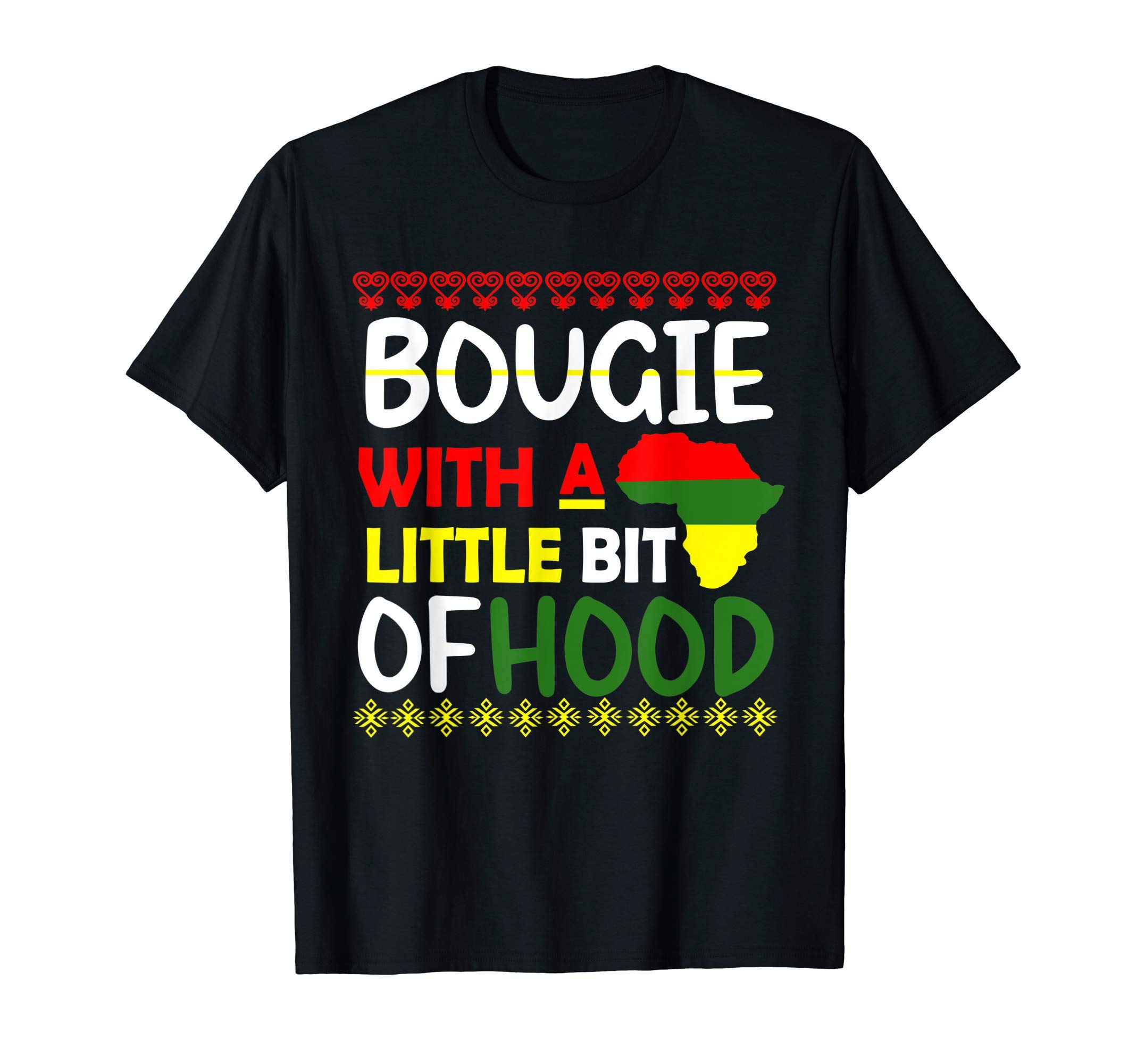 Bougie With A Little Bit Of Hood Black History Month T-Shirt