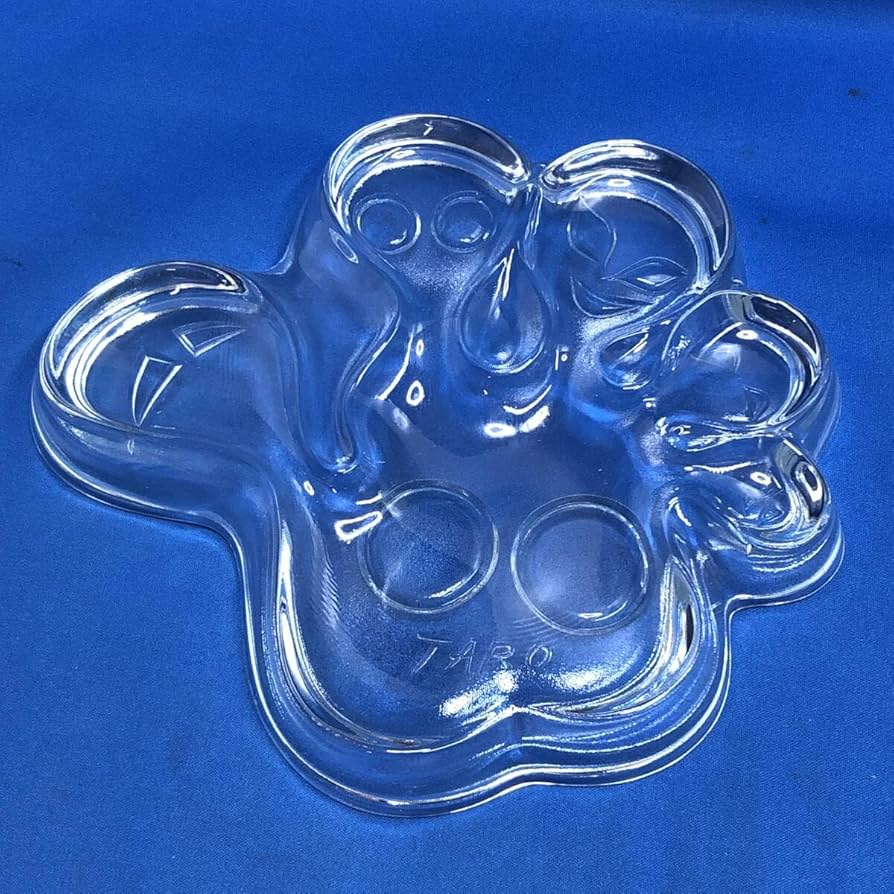 ★岡本太郎　手形　ガラスプレート Amazon.co.jp: 岡本太郎 TARO 顔の手皿 ロバートブラウン ガラス