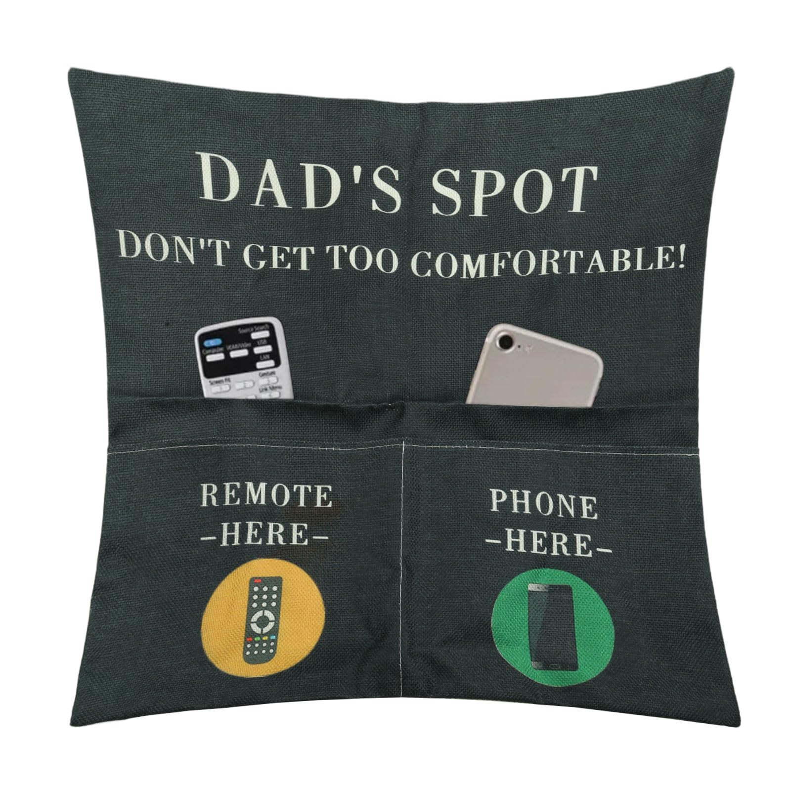 Storage Bag A Stylish Sof Pillow Case With Remote Control Phone Holder Home Decor Nd Storage Solution Remote Control Pillowcase