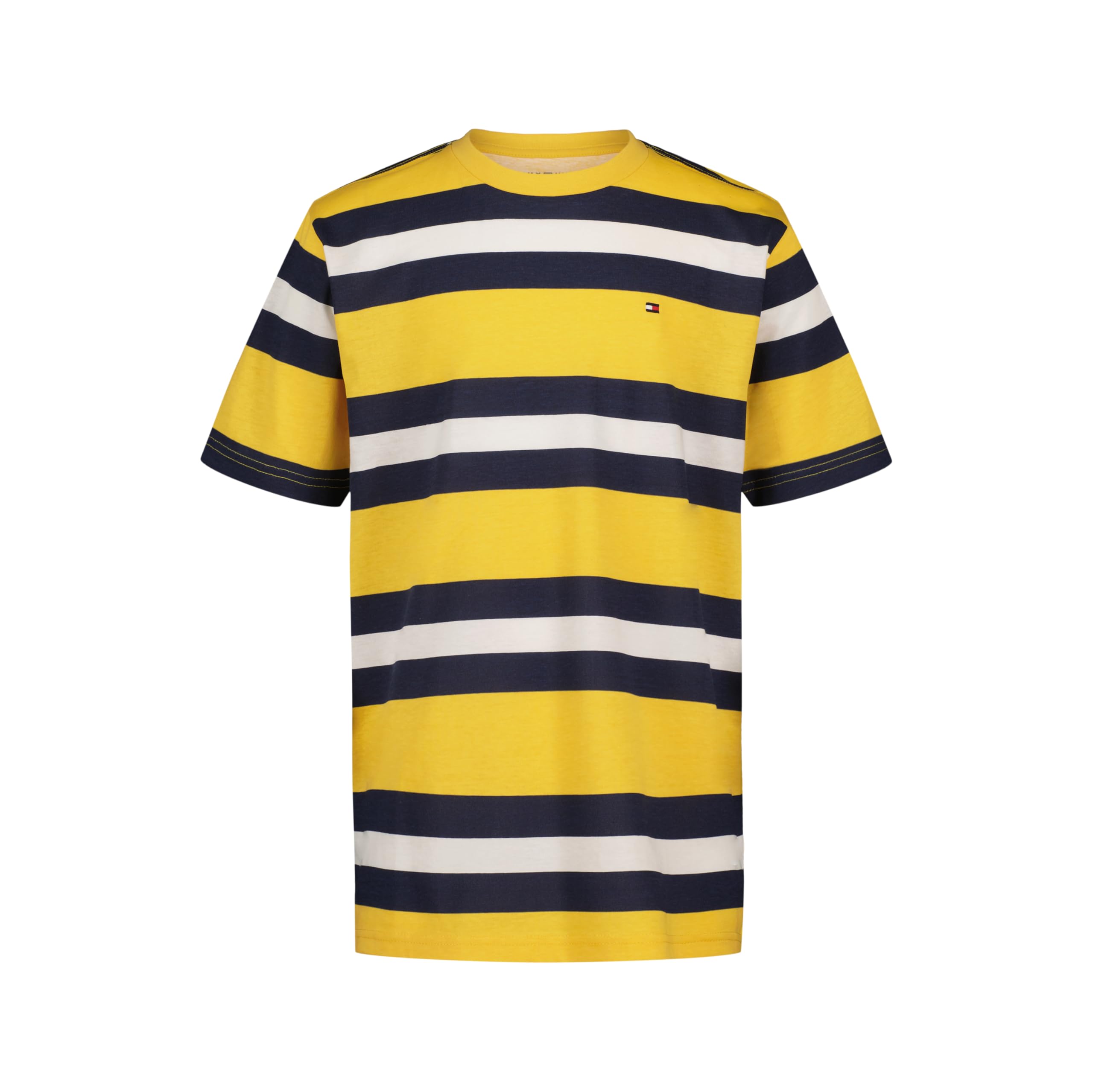 Boys' Short Sleeve Striped Crewneck T-Shirt