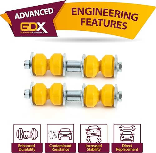 Miniatura 8 de Metrix Premium GDX - Juego de 2 barras estabilizadoras delanteras K700527  K5342 para 05-09 Buick Allure, 05-09 LaCrosse, 02-07 Rendezvous, 97-04
