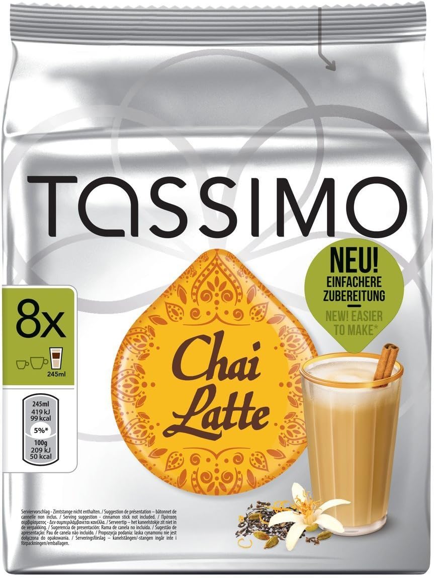 Twinings Chai Tea Latte, TDiscs for Tassimo Hot Beverage System, 16Count Packages (Pack of 2