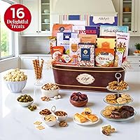 Vista 5 de Broadway Basketeers Cesta de regalo gourmet con chocolates y aperitivos, para todas las ocasiones