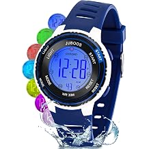 Children's Digital Watches, 7 Colors LED Light Kids Sports Waterproof Digital Watches with Alarm/Timer, Children's Watches Outdoor Watch for Boys Girls