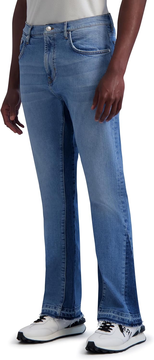 KARL LAGERFELD Mens Flare 5 Pocket Denim Pant - Image 4