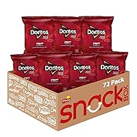 Vista 8 de Doritos Chips de tortilla saborizados, queso nacho, 1 onza (paquete de 104)