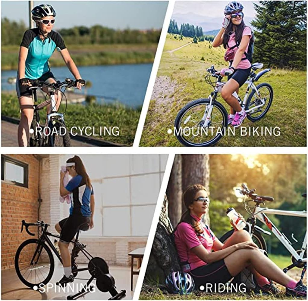 JPOJPO Women Cycling Jersey Set Short Sleeve Bodysuit One-Piece 5D Padded Bicycle Shorts Quick-Dry 3-Pockets S-3XL