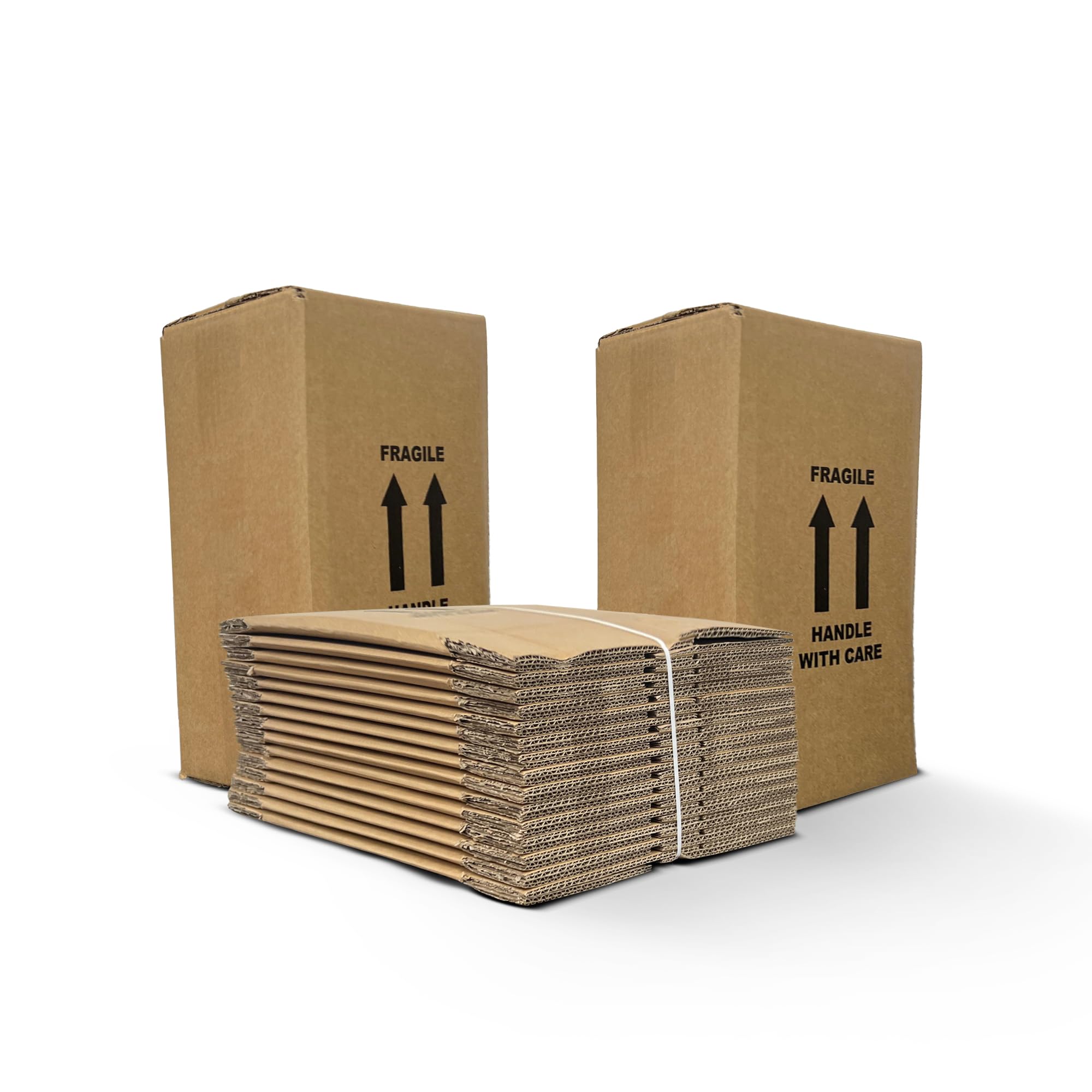 Primes DIY Double Wall Cardboard Boxes – Strong & Durable Shipping, Moving & Storage Boxes – Pack of 30 (310mm x 192mm x 135mm) – Heavy Duty Postal Mailing Cartons Flat Packed