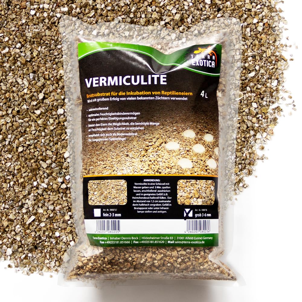 Terra Exotica Vermiculite for plants, fine 0-3 mm or coarse 0.6