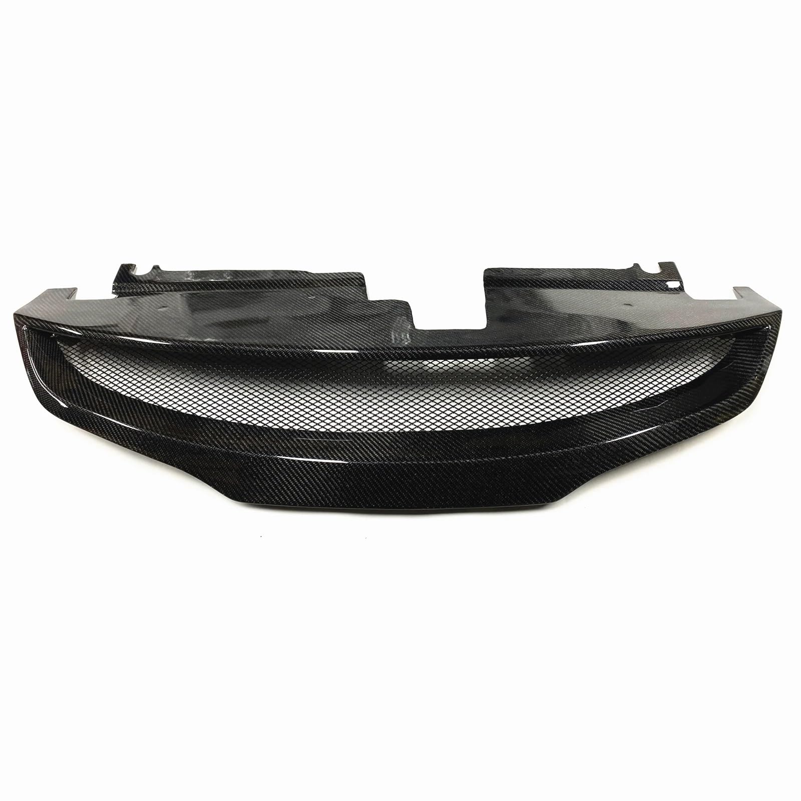 Car Front Grille Grill Trim Lip Hood Mesh Grid Auto Part Compatible with Nissan Altima Coupe 2 Door 2010-2013(Carbon Fiber)