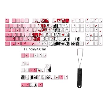さやぴ特別セットᔦ๑ ˭̴̵̶́ ꄱ ˭̴̵̶̀ ᔨ✨ Amazon.com: SYJHHWGS 136PCS Keycaps Side Print Anime Girl