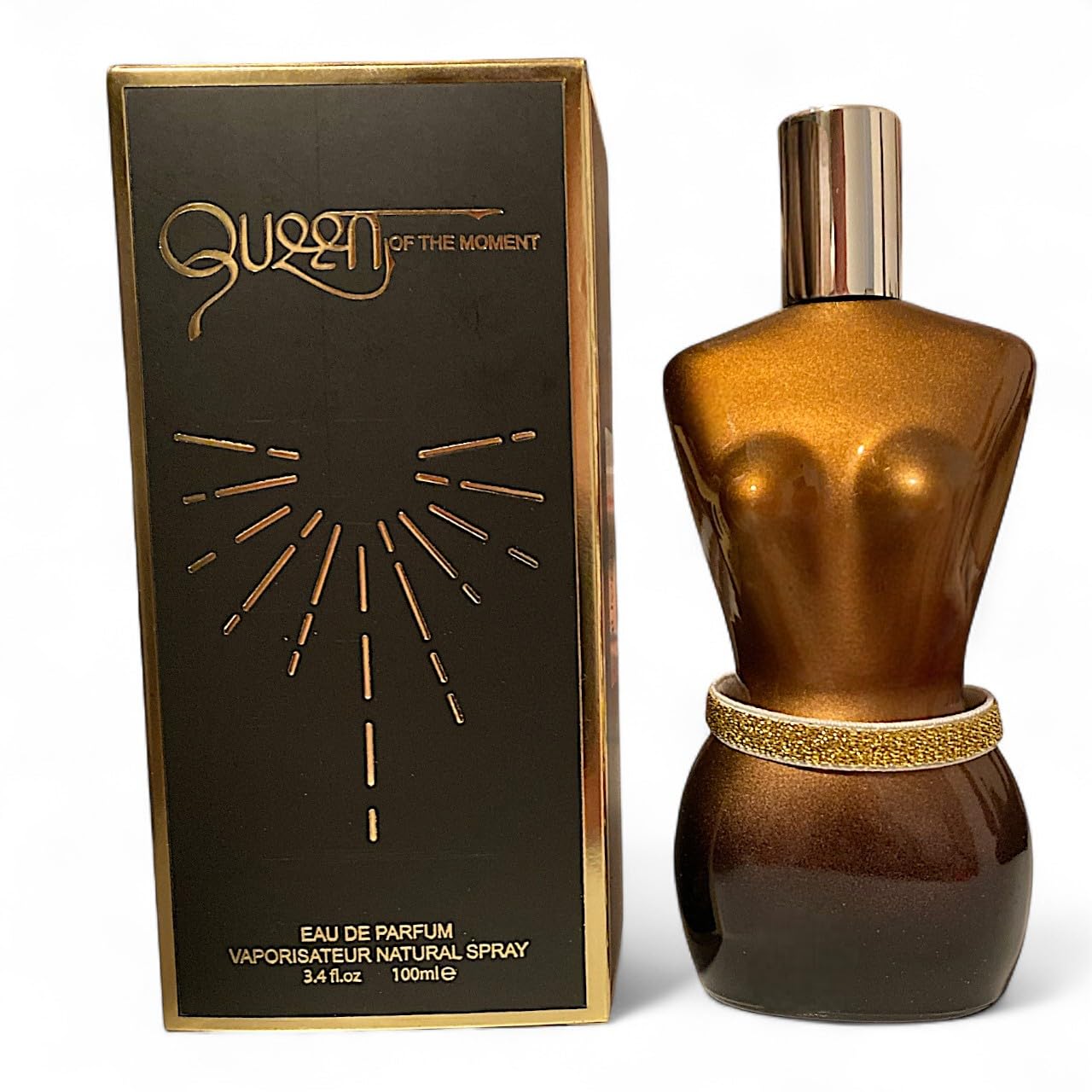 QUEEN OF THE MOMENT Eau De Parfum for Women, 3.4 fl oz – Long Lasting Floral Fruity Gourmand Perfume Inspired by Luxury Designer Scent