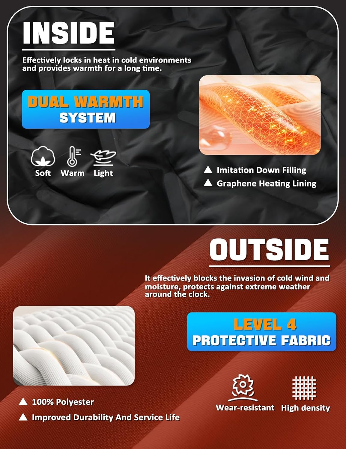 Boy's Ski Winter Coat - Lightweight Insulated Waterproof Snow Jacket Hooded Windproof Warm Outerwear for Kids - Image 4