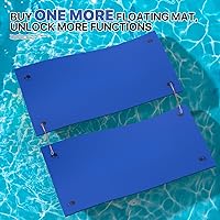 Vista 4 de MADOG - Alfombra de agua flotante para exteriores, para adultos, flotadores gigantes de piscina de 12 pies/18 pies para piscina, lago y océano, 3