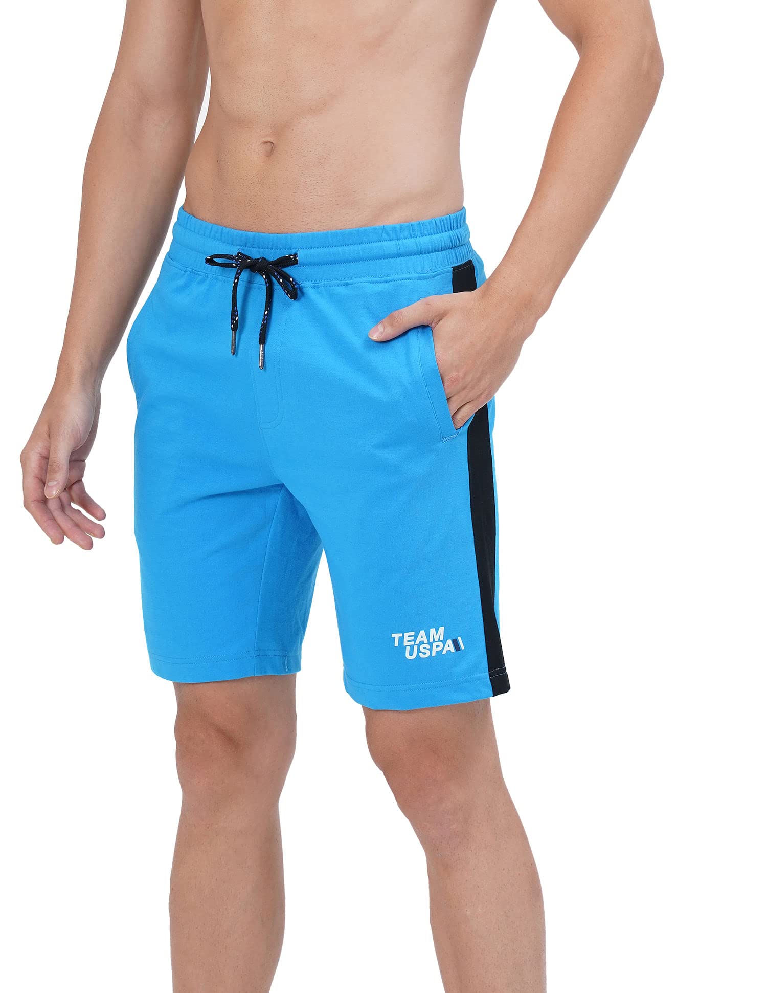 Men Colour Block Logo IYAR Knit Shorts - Pack of 1-image-42
